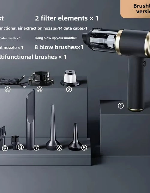 Load image into Gallery viewer, Powerclean Pro – Wireless Mini Car Vacuum Cleaner with High Suction &amp; Dual-Purpose Blow/Suction
