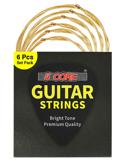 Load image into Gallery viewer, 5Core Acoustic Guitar Strings 0.010-0.047 Steel Gauge Heavy Duty W Bright Tone for 6 String Guitars
