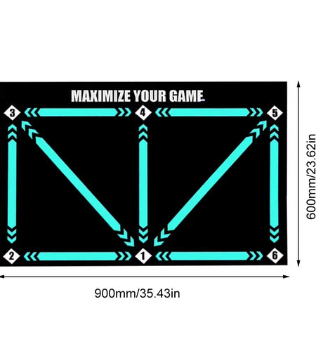 Kickmaster Pro – Kids’ Non-Slip Soccer Training Mat for Home Practice & Play