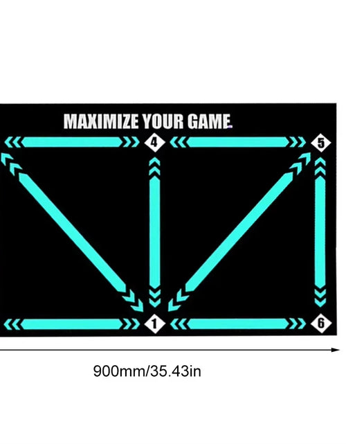 Load image into Gallery viewer, Kickmaster Pro – Kids’ Non-Slip Soccer Training Mat for Home Practice &amp; Play
