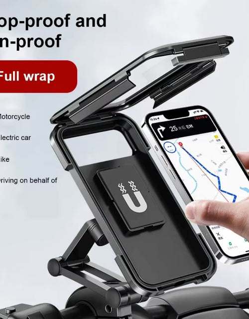 Load image into Gallery viewer, Motogrip Max – Waterproof Magnetic Phone Holder with Touchscreen for Bikes &amp; Motorcycles
