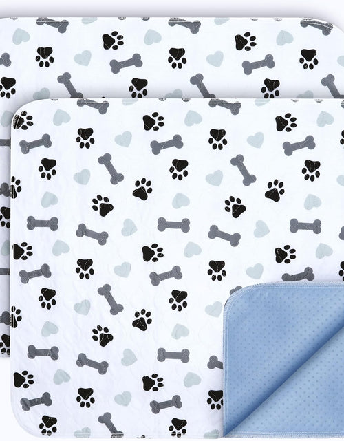 Load image into Gallery viewer, Washable Underpads - Large Pee Pads for Dogs, Machine Washable Reusable Puppy Pads, Waterproof Pet Training Pad, Dog Pee Pad, Anti-Slip Backing (Pack of 2 - 30X34)
