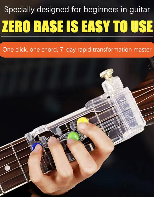 Load image into Gallery viewer, Chordmaster Finger Trainer – Painless Guitar Practice Tool for Beginners &amp; Chord Mastery
