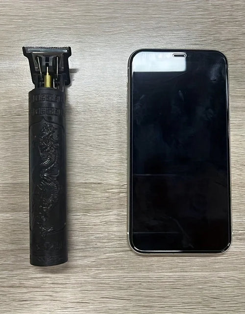 Load image into Gallery viewer, Rechargeable Trimmer with Engraved Dragon &amp; Buddha Design
