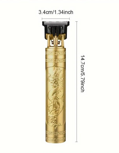 Load image into Gallery viewer, Rechargeable Trimmer with Engraved Dragon &amp; Buddha Design
