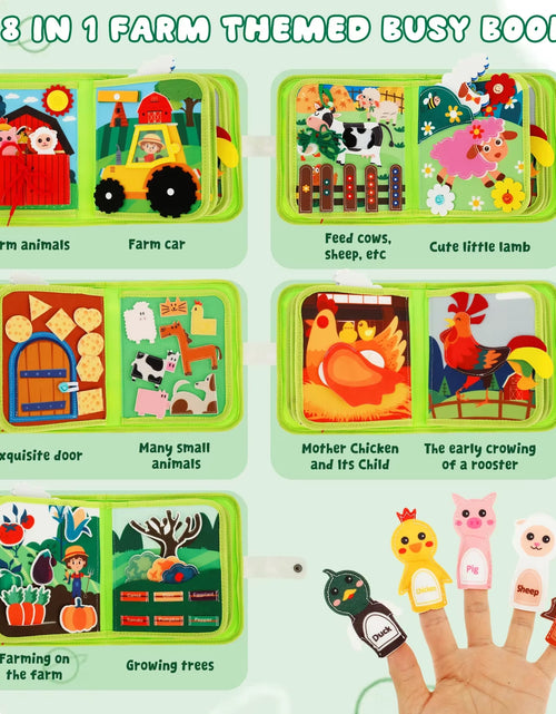 Load image into Gallery viewer, Little Learner Quiet Book – Soft Felt Sensory Activity Book for Toddlers &amp; Preschool Education
