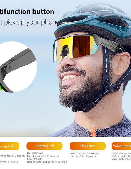 Load image into Gallery viewer, Outdoor Sports Smart Bluetooth Sunglasses
