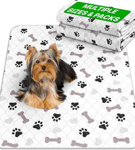 Washable Underpads - Large Pee Pads for Dogs, Machine Washable Reusable Puppy Pads, Waterproof Pet Training Pad, Dog Pee Pad, Anti-Slip Backing (Pack of 2 - 30X34)