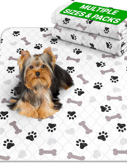 Load image into Gallery viewer, Washable Underpads - Large Pee Pads for Dogs, Machine Washable Reusable Puppy Pads, Waterproof Pet Training Pad, Dog Pee Pad, Anti-Slip Backing (Pack of 2 - 30X34)

