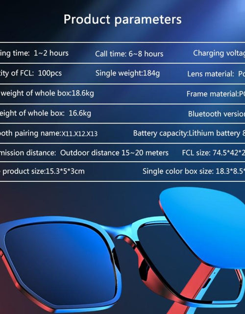 Load image into Gallery viewer, Compatible with Apple , Sports Waterproof Running Smart Bluetooth Sunglasses
