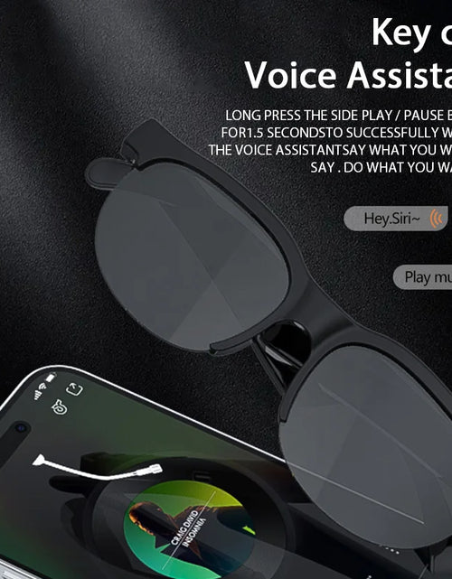 Load image into Gallery viewer, Original Bluetooth Glasses Sports Driving Bluetooth Sunglasses Wireless Bluetooth Headset Ear Hook Earbuds Wireless Headphones
