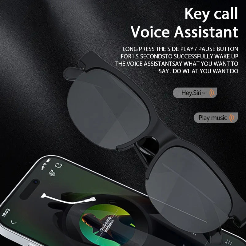 Original Bluetooth Glasses Sports Driving Bluetooth Sunglasses Wireless Bluetooth Headset Ear Hook Earbuds Wireless Headphones