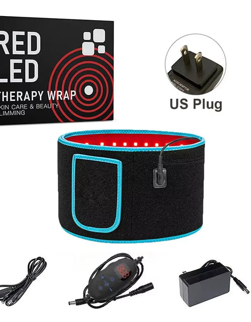 Load image into Gallery viewer, Red ＆Infrared LED Light Therapy Belt 850Nm 660Nm Back Pain Relief Wrap Burn Fat Belt Slimming Machine Waist Heat Pad Full Body
