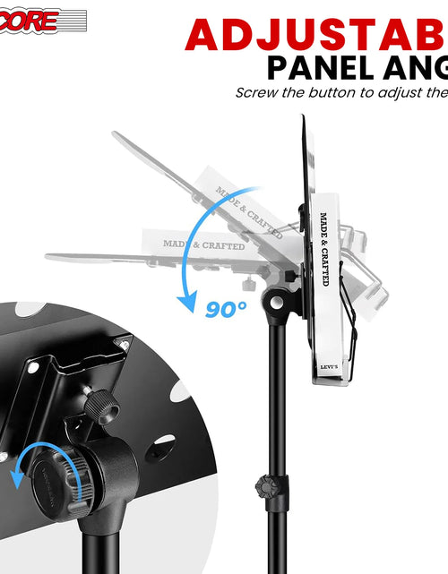 Load image into Gallery viewer, 5Core Music Stand for Sheet Music Portable Tripod Adjustable Folding Note Holder BLACK
