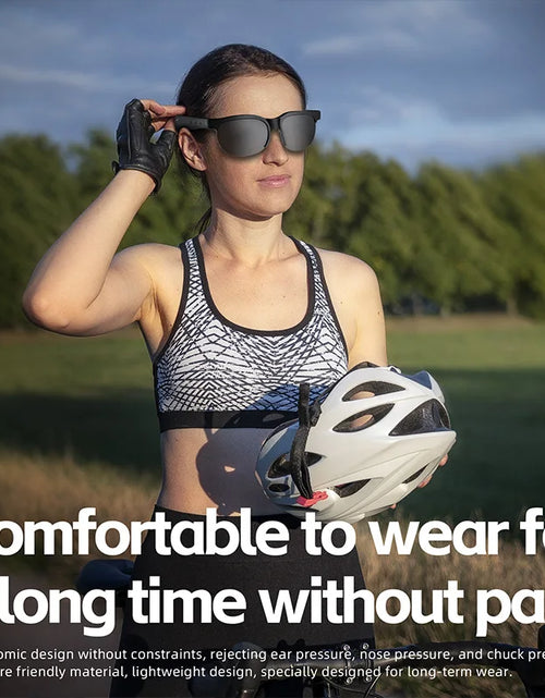 Load image into Gallery viewer, Original Bluetooth Glasses Sports Driving Bluetooth Sunglasses Wireless Bluetooth Headset Ear Hook Earbuds Wireless Headphones
