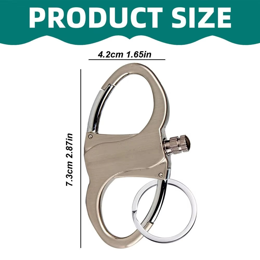 Griplock™ Multifunctional Metal Carabiner Keychain – Carry Smarter, Adventure Harder