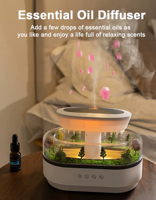 Load image into Gallery viewer, Auramist Raindrop Humidifier – Aromatherapy Diffuser with Rainbow Light &amp; Essential Oil Benefits for Home

