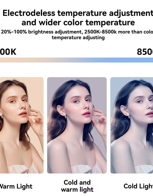 Load image into Gallery viewer, Glowpro Handheld LED Ring Light – Rechargeable Portable Fill Light for Perfect Selfies, Live Broadcasts &amp; Photography
