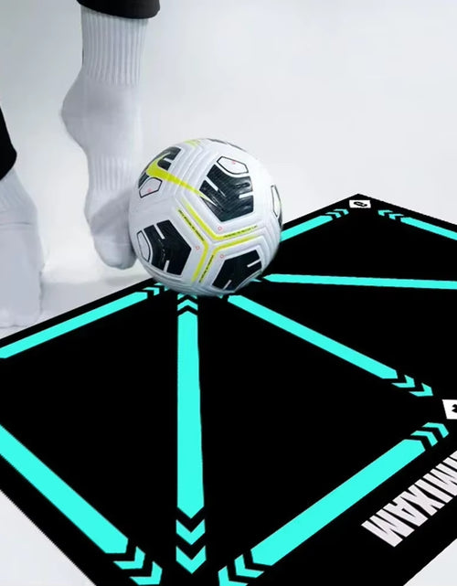 Load image into Gallery viewer, Kickmaster Pro – Kids’ Non-Slip Soccer Training Mat for Home Practice &amp; Play
