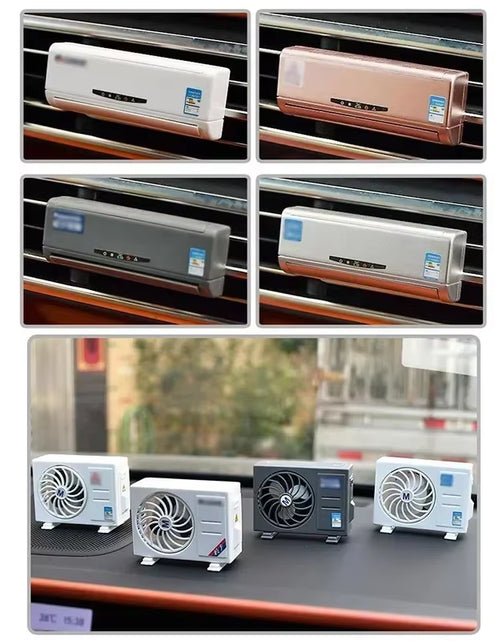 Load image into Gallery viewer, Freshdrive Solar Car Air Freshener – Mini Aromatherapy Machine with Lasting Fragrance &amp; Stylish Decorative Design
