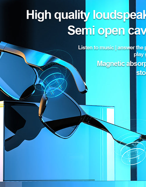 Load image into Gallery viewer, Compatible with Apple , Sports Waterproof Running Smart Bluetooth Sunglasses
