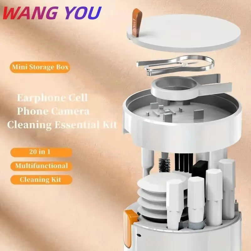 Cleanmaster Pro™ 20-In-1 Tech Cleaning Kit – Precision Clean for Every Device