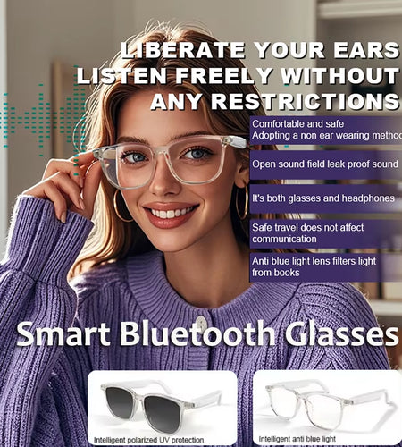 Soundsight Smart Glasses – Bluetooth Sunglasses with Built-In Earphones, UV400 Polarized Lenses & Hands-Free Calling