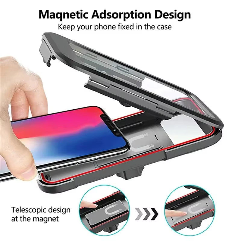 Motogrip Max – Waterproof Magnetic Phone Holder with Touchscreen for Bikes & Motorcycles
