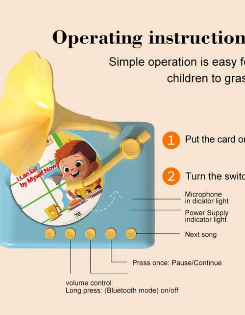 Load image into Gallery viewer, Storytunes Junior – Children’S Phonograph Music &amp; Story Player with 96 Learning Cards
