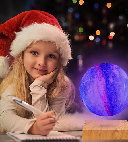 Levitating Moon Lamp,16 Colors Galaxy Moon Lamp 5.9 Inch 3D LED with Remote Control for Home Office Decor,Unique Birthday Christmas Gifts