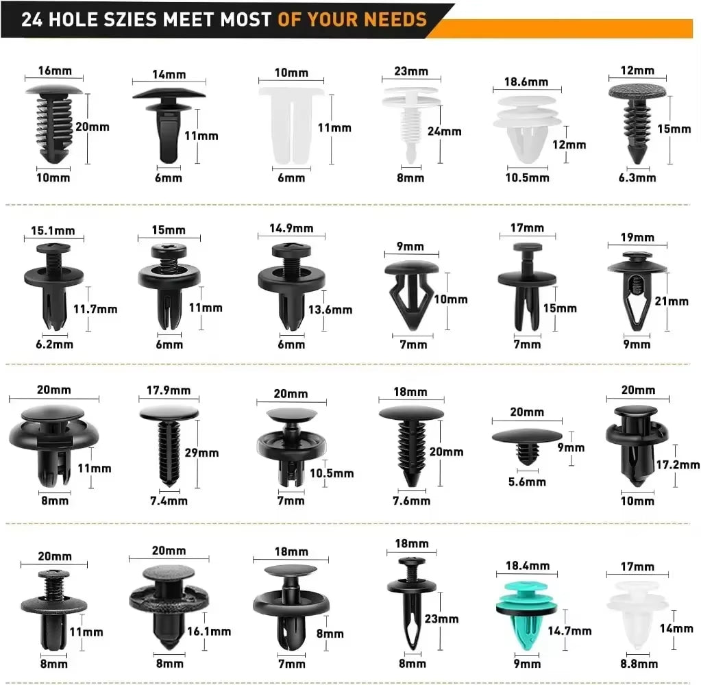 Ultimate Car Fastener Clip Kit – All-In-One Auto Body Repair Solution