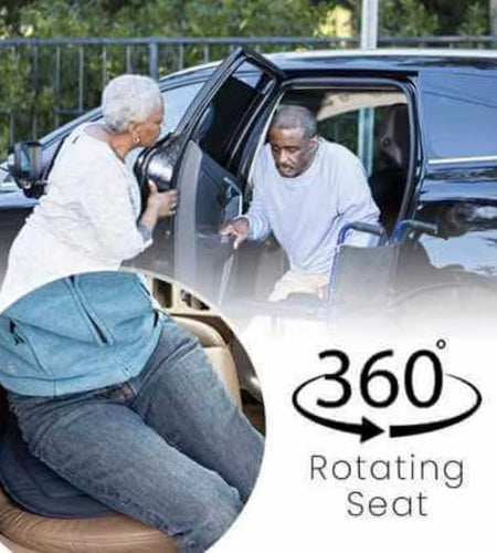 Spinease™ 360° Rotating Memory Foam Seat Cushion – Sit, Swivel & Go with Zero Effort
