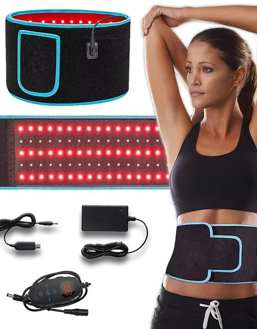 Load image into Gallery viewer, Red ＆Infrared LED Light Therapy Belt 850Nm 660Nm Back Pain Relief Wrap Burn Fat Belt Slimming Machine Waist Heat Pad Full Body
