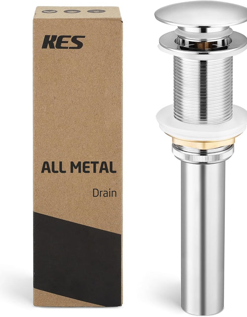 Load image into Gallery viewer, Bathroom Sink Drain without Overflow Vessel Sink Lavatory Vanity Pop up Drain Stopper Polished Chrome, S2008D-CH
