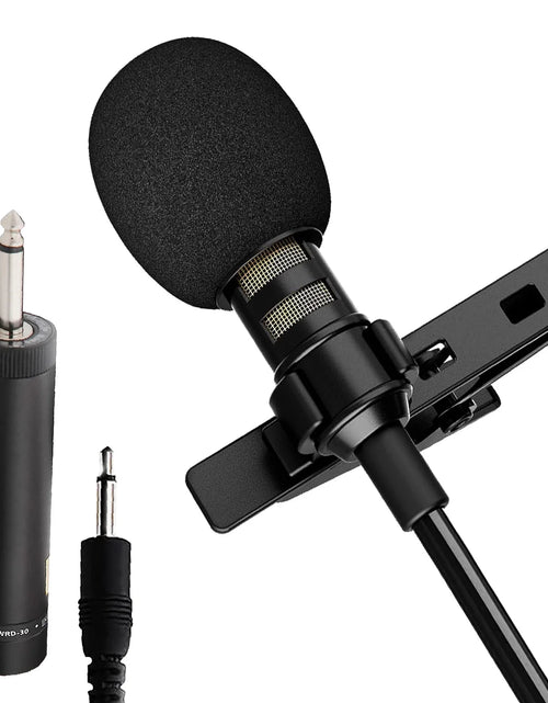 Load image into Gallery viewer, 5Core Lavalier Microphone Professional Tiny Shirt Clip on Lapel Mic Mini Wearable Microfono
