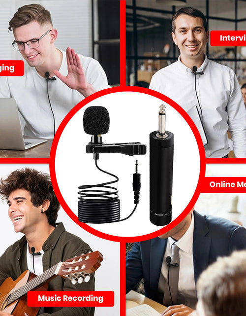 Load image into Gallery viewer, 5Core Lavalier Microphone Professional Tiny Shirt Clip on Lapel Mic Mini Wearable Microfono
