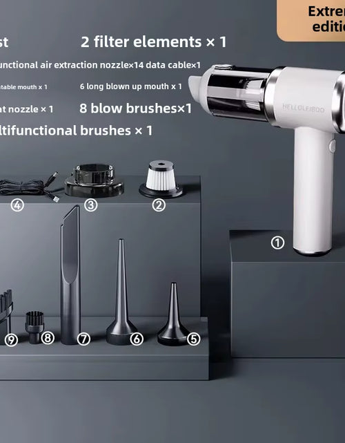 Load image into Gallery viewer, Powerclean Pro – Wireless Mini Car Vacuum Cleaner with High Suction &amp; Dual-Purpose Blow/Suction
