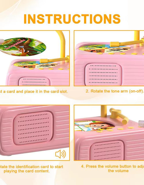 Load image into Gallery viewer, Storytunes Junior – Children’S Phonograph Music &amp; Story Player with 96 Learning Cards
