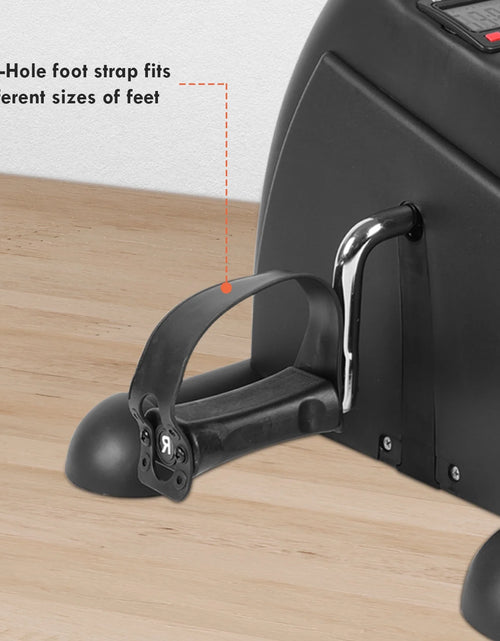 Load image into Gallery viewer, Mini Indoor Pedal Exerciser Cycle Bike Leg Arm Desk W/Lcd Display Fitness Portable Pedal Stationary Bike Home Exercise Black
