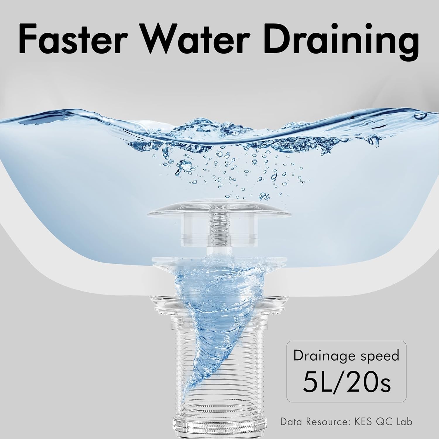 Bathroom Sink Drain without Overflow Vessel Sink Lavatory Vanity Pop up Drain Stopper Polished Chrome, S2008D-CH