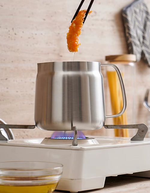 Load image into Gallery viewer, Frymaster 1.5/2L Stainless Steel Kitchen Fryer – Large Capacity Deep Frying Pot with Oil Filter
