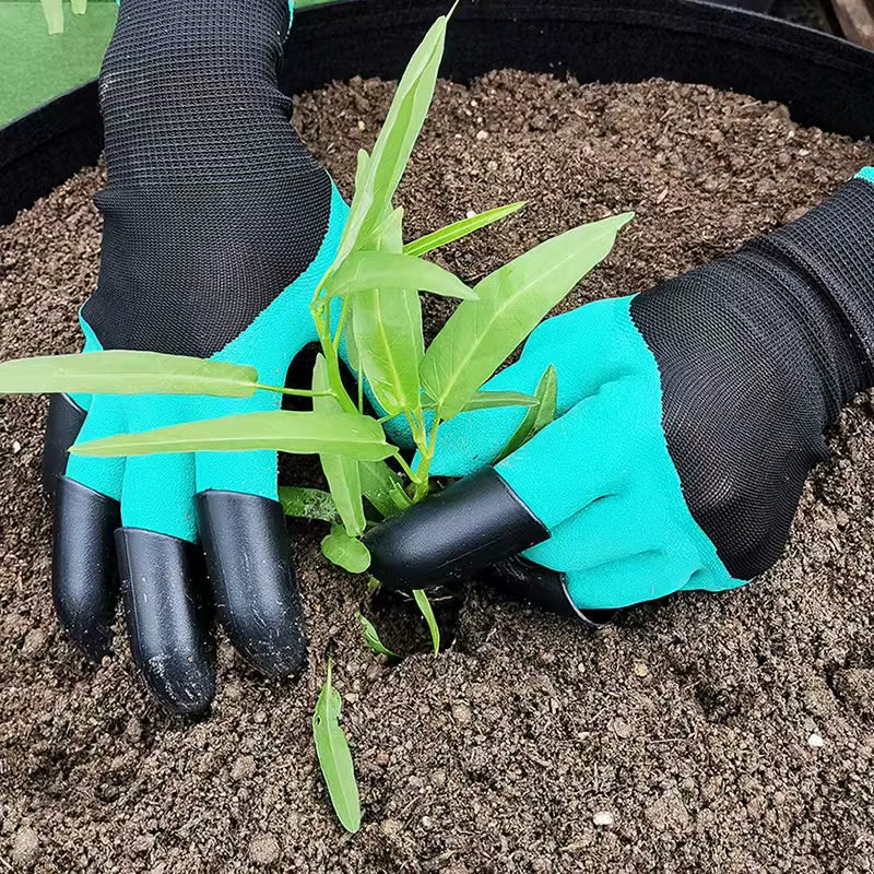 Clawmaster Garden Gloves – Digging & Planting Gloves with Non-Slip Grip and Built-In Claws