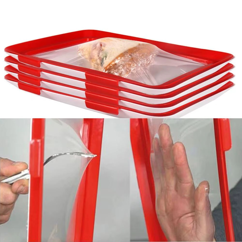 Freshprep Reusable Meal Prep Tray – Stackable Bpa-Free Food Storage Containers for Easy Preservation