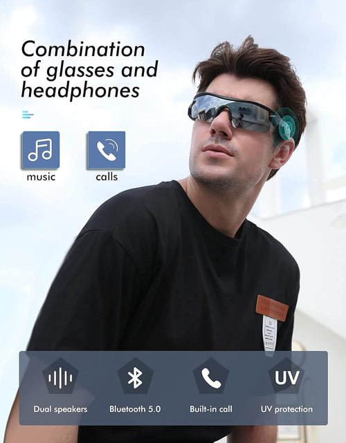 Load image into Gallery viewer, Smart Bluetooth Sunglasses, Wireless Sports Audio Glasses Headset, Open Ear Music Calling Men Women Polarized Sunglass
