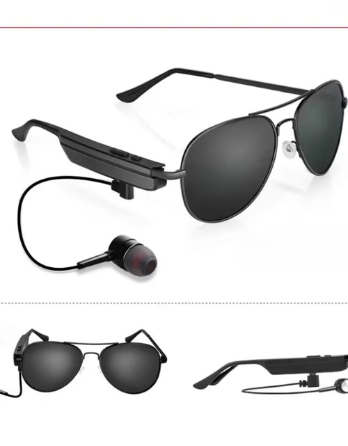 Load image into Gallery viewer, Smart Glasses Metal Frame Sunglasses Bluetooth Earphones Smart Bluetooth Sunglasses Bluetooth 5.0
