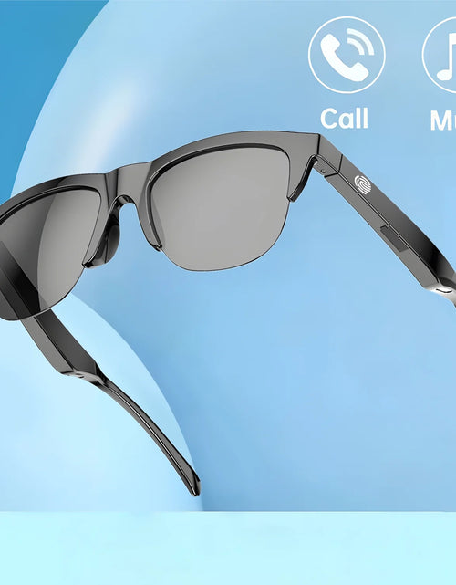 Load image into Gallery viewer, 2025 AI Translation Smart Glasses IP4 Bluetooth Call Headphones UV Protective Lenses Connected Bezel Outdoor Sports Sunglasses
