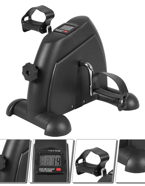 Load image into Gallery viewer, Mini Indoor Pedal Exerciser Cycle Bike Leg Arm Desk W/Lcd Display Fitness Portable Pedal Stationary Bike Home Exercise Black
