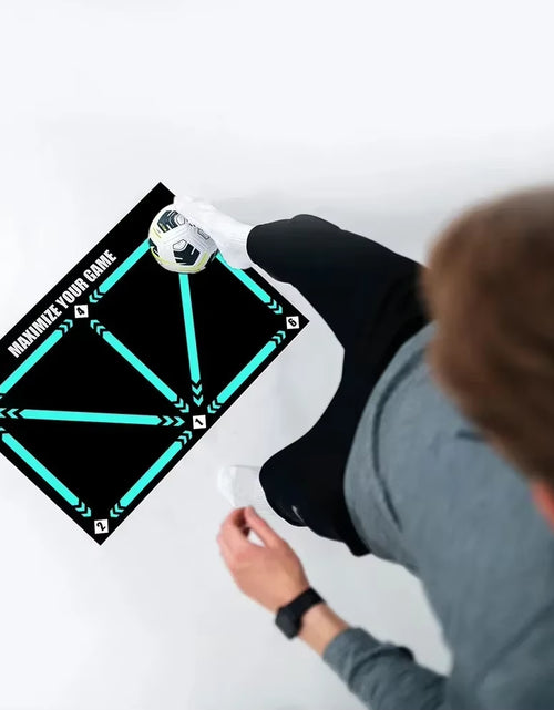 Load image into Gallery viewer, Kickmaster Pro – Kids’ Non-Slip Soccer Training Mat for Home Practice &amp; Play
