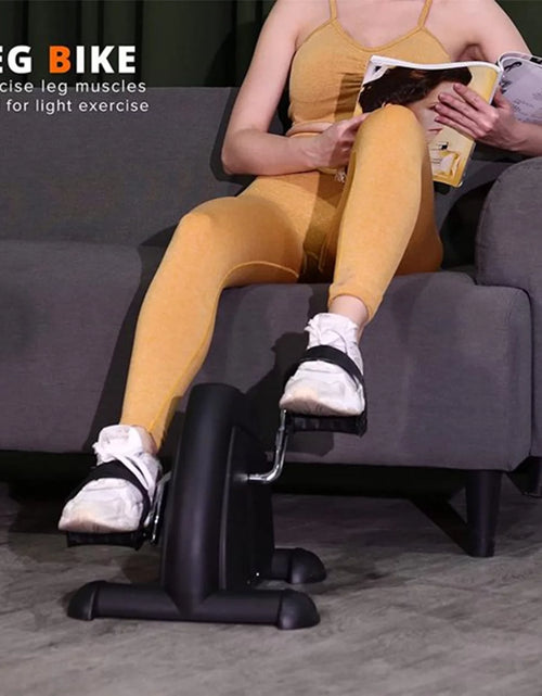 Load image into Gallery viewer, Mini Indoor Pedal Exerciser Cycle Bike Leg Arm Desk W/Lcd Display Fitness Portable Pedal Stationary Bike Home Exercise Black
