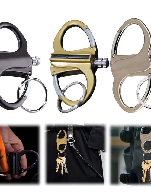Load image into Gallery viewer, Griplock™ Multifunctional Metal Carabiner Keychain – Carry Smarter, Adventure Harder
